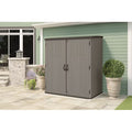 CRAFTSMAN 6-ft x 4-ft Extra Large Vertical Gray Resin Storage Shed (Floor Included)