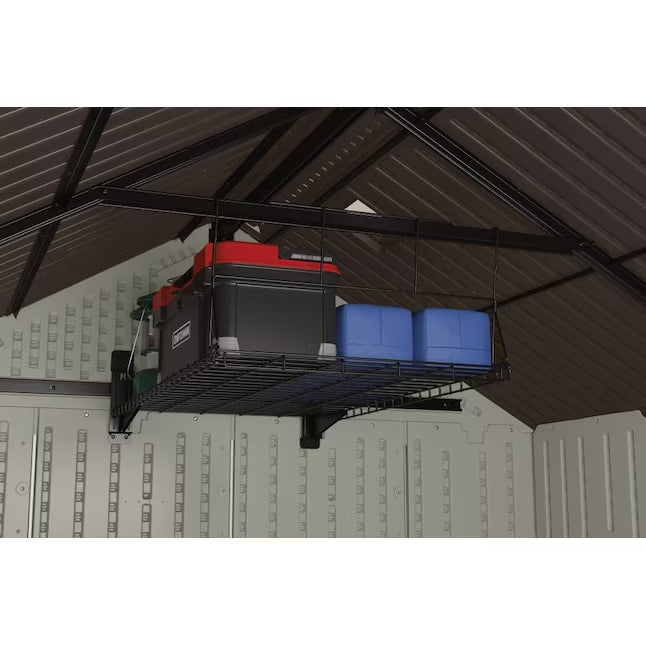 CRAFTSMAN 7-ft x 7-ft Modern Gray Gable Resin Storage Shed (Floor Included)