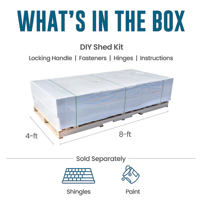 Heartland Lean-to 10-ft x 4-ft Lean-to Style Wood Outdoor Storage Shed with 2 Doors (Floor Included)