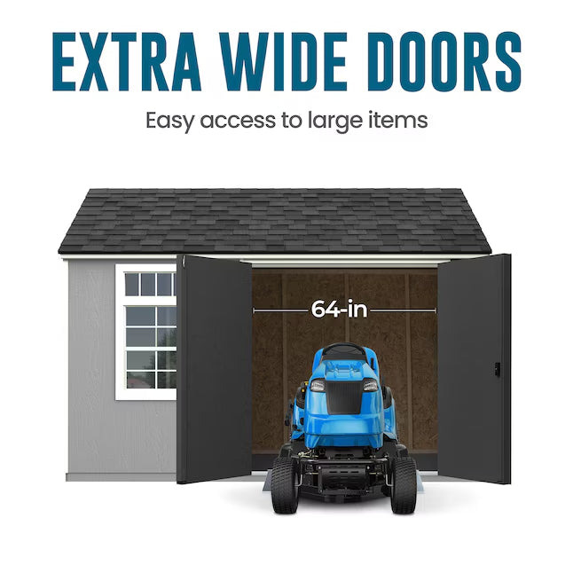 Heartland Coronado 12-ft x 8-ft Gable Style Wood Outdoor Storage Shed with 1 Windows 1 Doors (Floor Included)