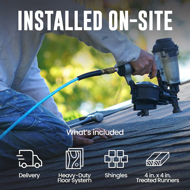 Heartland Cancun 10-ft x 8-ft Lean-to Style Wood Outdoor Storage Shed with 1 Windows 1 Doors (Floor Included) (Installation Included)