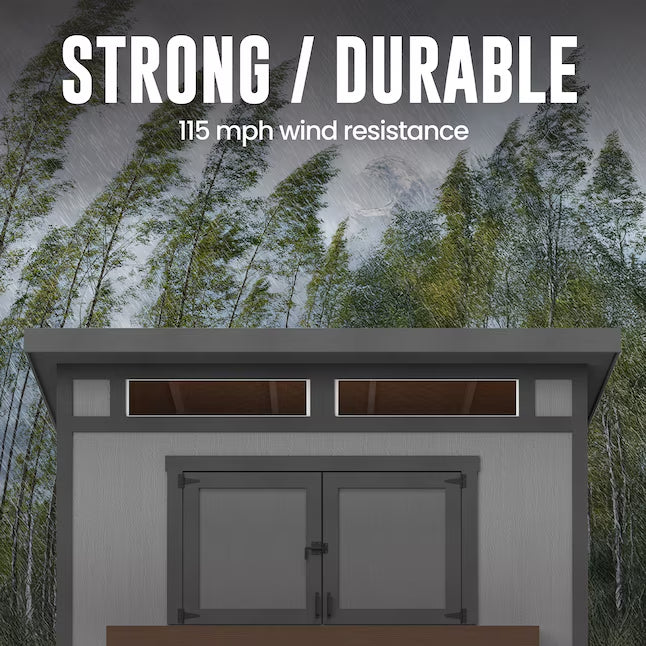 Heartland Cancun 10-ft x 8-ft Lean-to Style Wood Outdoor Storage Shed with 1 Windows 1 Doors (Floor Included) (Installation Included)
