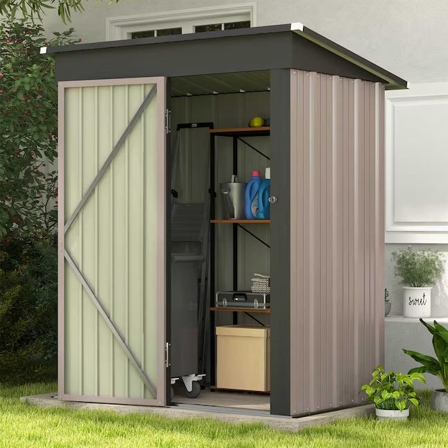 Patiowell 5-ft x 3-ft Galvanized steel Storage Shed