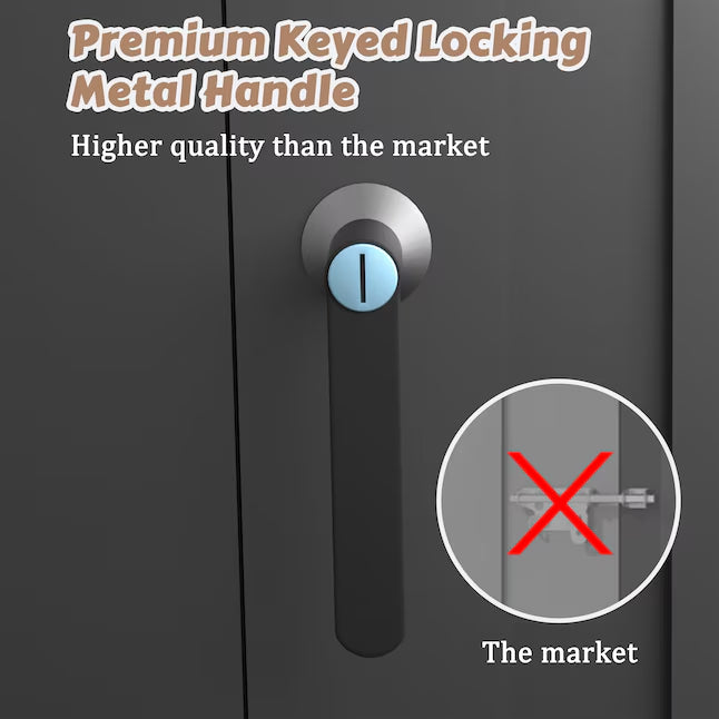 VEIKOUS 10-ft x 6-ft Metal storage shed Galvanized steel Storage Shed