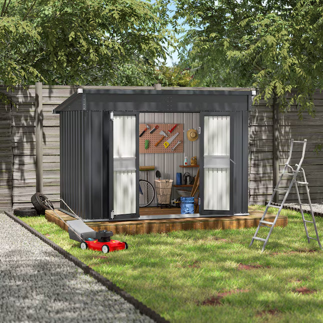 VEIKOUS 10-ft x 6-ft Metal storage shed Galvanized steel Storage Shed